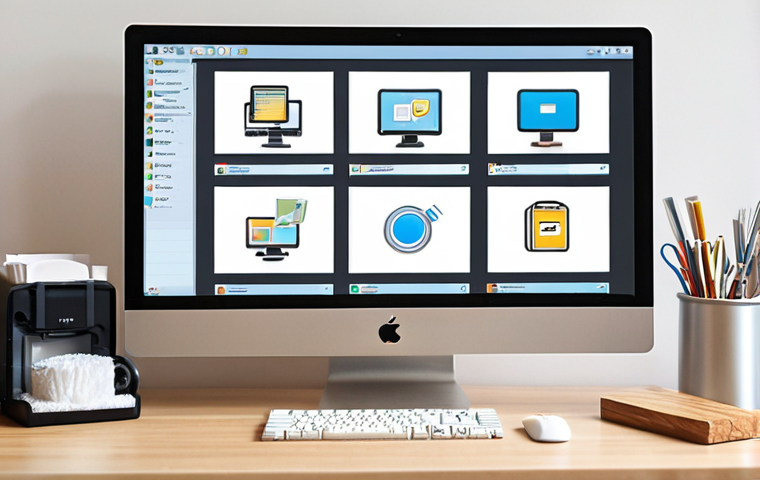**

Prompt: Clean and organized computer desktop. Focus on icons being neatly arranged and a sense of digital tidiness. Depict a feeling of efficiency and speed. Use light and airy colors. Maybe a cleaning tool icon subtly placed.

**